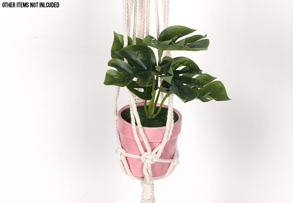 Macrame Plant Hanger - Option for Two with Free Delivery