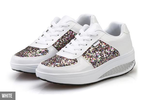 Glitter Sneakers - Three Colours & Six Sizes Available with Free Delivery