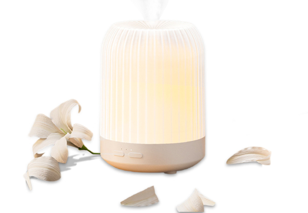 Aroma Oil Air Humidifier with LED Night Light - Available in Two Colours & Option for Two-Pack