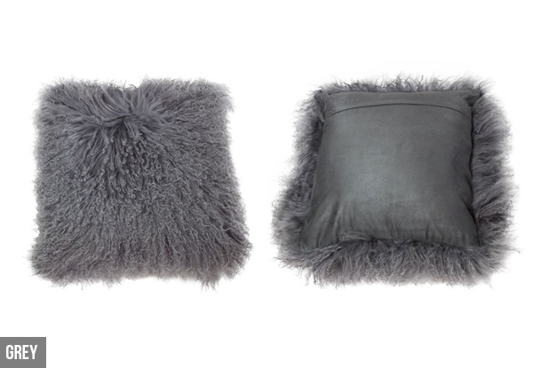 Genuine Premium Mongolian Sheep Wool Filled Cushion - Nine Colours Available