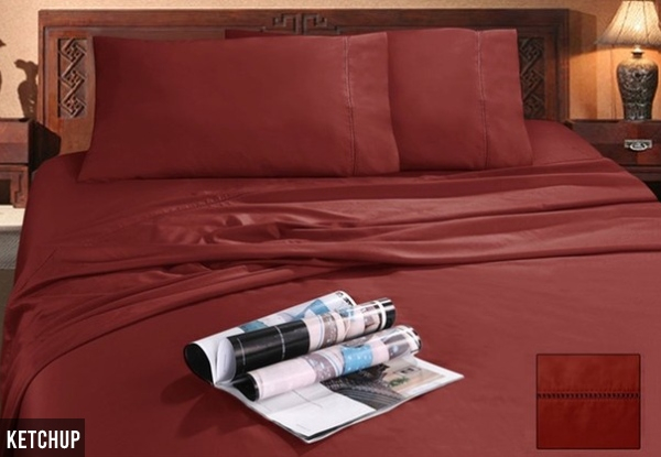 Anti-Bacterial & Hypoallergenic Bamboo & Egyptian Cotton Sheet Set - Five Colours & Four Sizes Available