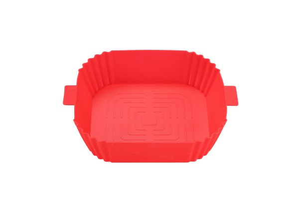 Square Silicone Baking Pan for Air Fryer - Four Colours Available & Option for Two-Pack