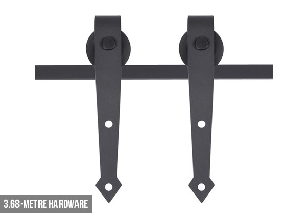 Sliding Door Track Hardware Set - Four Sizes Available