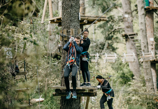 One Adult or Child Admission to Adrenalin Forest Park Porirua, Wellington - Valid Thursday to Sunday