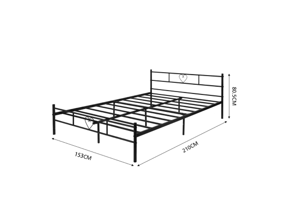 Black Queen Bed Frame - Two Styles Available