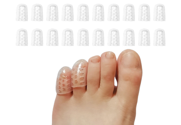 20-Piece Silicone Toe Protectors