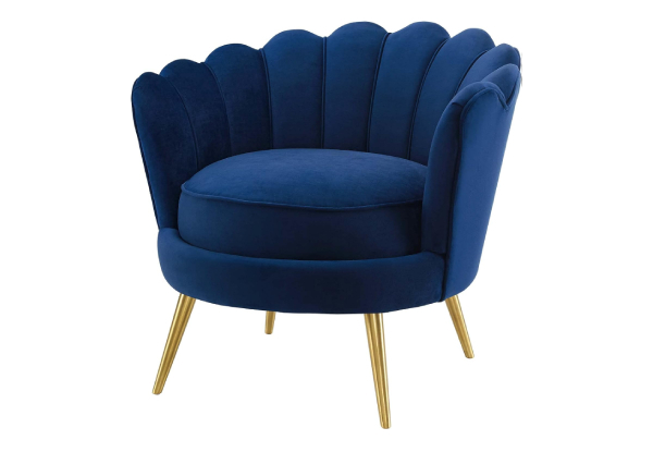 Mid-Century Velvet Accent Chair - Available in Three Colours