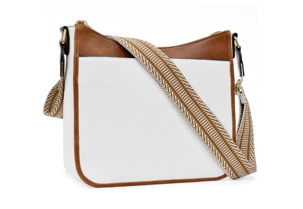 Women's Leather Crossbody Bag - Available in Three Colours & Option for Two-Pack