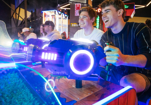$140 Arcade Credit & a Game of Laser Tag or Bowling for Four People - Options for Five or Six People - Riccarton Location - Valid from 15 February 2021