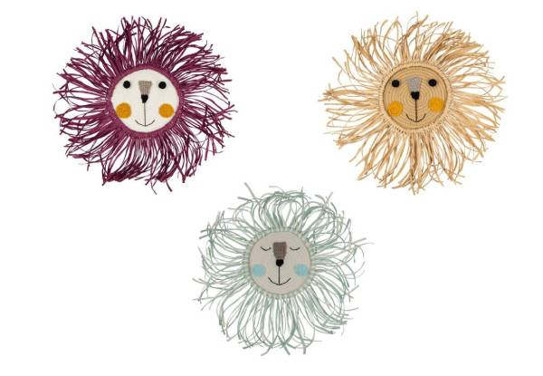 Hand-Woven Cartoon Lion Hanging Decoration - Seven Colours Available