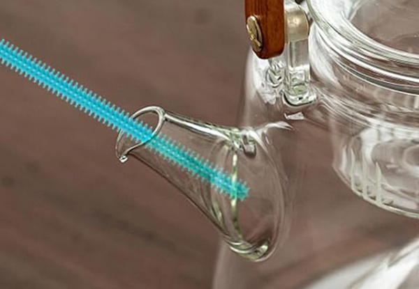 Two-Piece Silicone Straw Cleaner Brush - Available in Three Colours