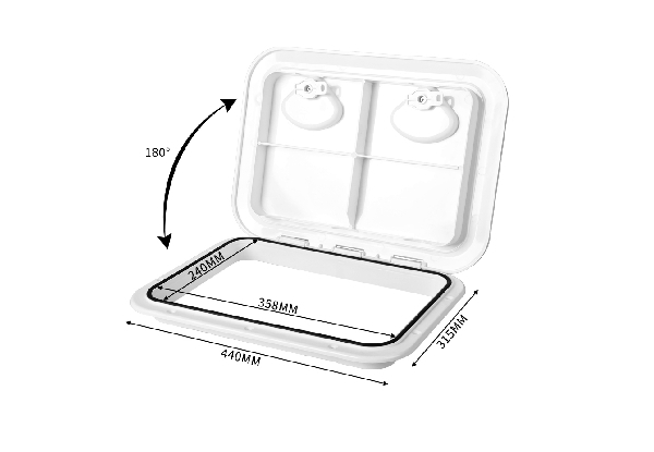 Manan Lockable Caravan Access Hatch