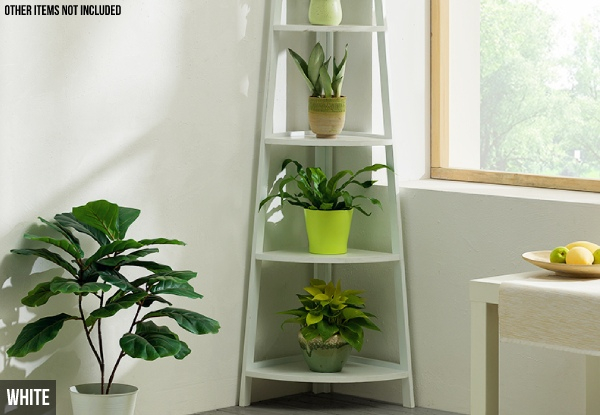 Bamboo Plant Corner Rack - Two Colours Available