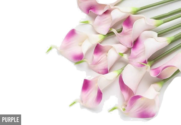Calla Lillies Artificial Flower Decor - Available in Eight Colours