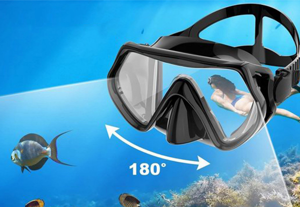 Adult Snorkeling Gear Panoramic View Set - Available in Two Sizes & Option for Two-Pack