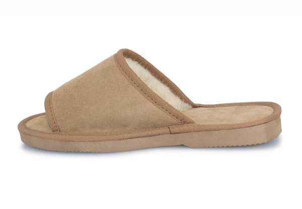 Ugg Australian-Made Water-Resistant Essentials Classic Unisex Sheepskin Open Toe Suede Scuffs - 10 Sizes Available