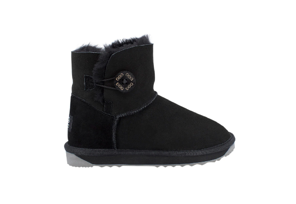 Ugg Australian-Made Water-Resistant Button Mini Boots - Available in Five Colours & Seven Sizes