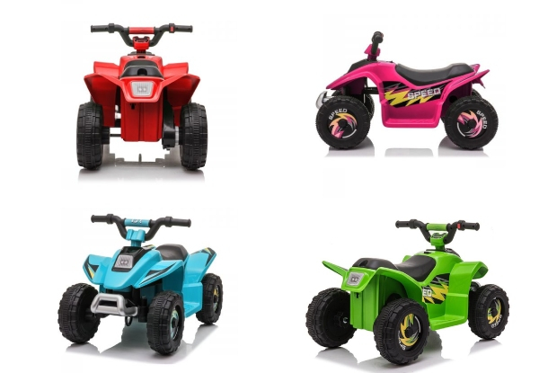 Kids Ride-On Quad Bike - Four Colours Available