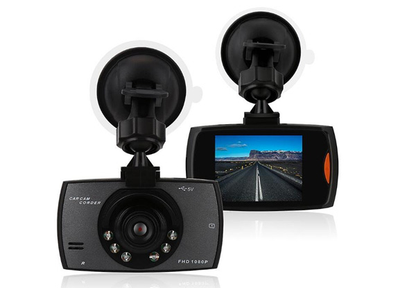 HD Front/Rear Dash Cam with Collision G-Sensor