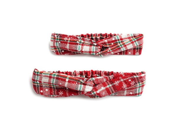 Two-Pack of Matching Christmas Headbands for Child & Adult - Six Patterns Available