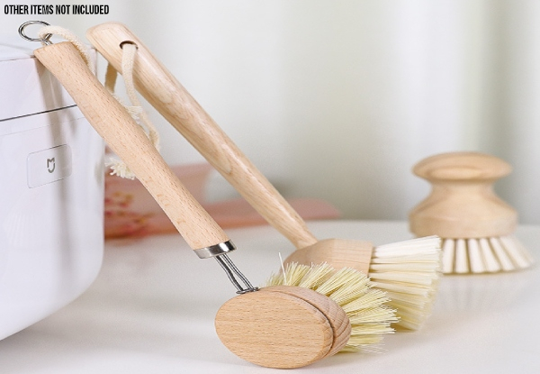 Wooden Dish Scrubbing Brush - Two Options Available