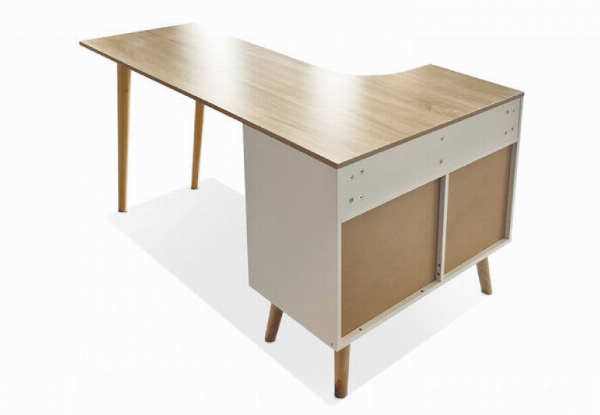 Jona 145cm Corner Desk with Storage