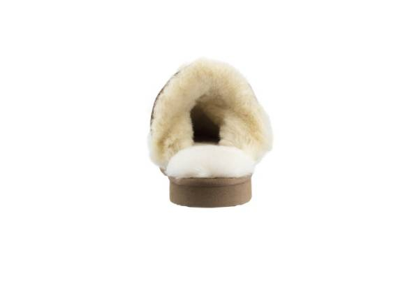 Ugg Australian-Made Water-Resistant Foldable Fur Trim Women's Scuffs - Available in Three Colours & Six Sizes