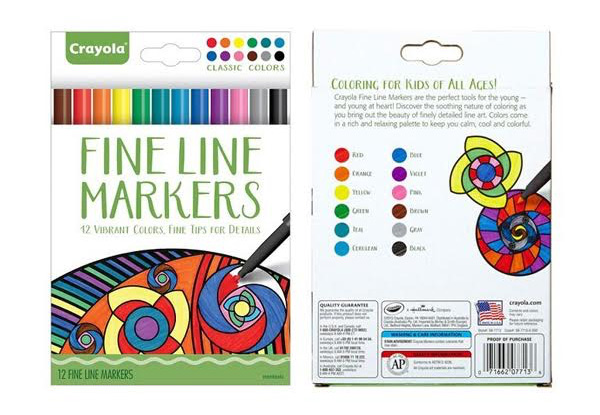 Two Pack of Crayola Fine Line Markers