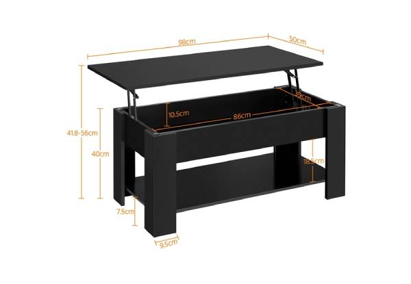 Lift Top Coffee Table - Two Colours Available