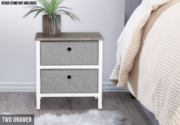 Two-Drawer Storage Unit - Option for Four or Six-Drawer Unit