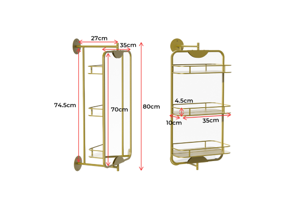 Yezi Bathroom 360-Degree Swivel Mirror