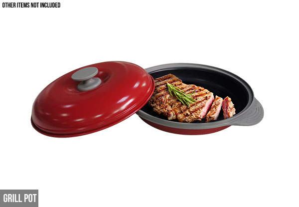 Micromax Microwave Grill Pot - Option for Long Grill