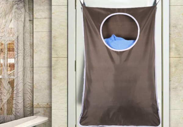 Wall Mounted Hanging Laundry Bag - Two Colours Available
