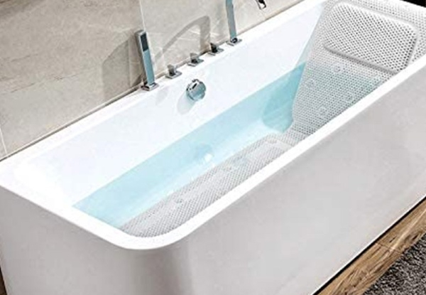 Non-Slip Bathtub Mat with Pillow - Option for Two