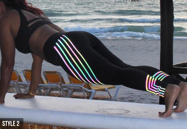 Glowing Sports Leggings - Two Styles Available with Free Delivery