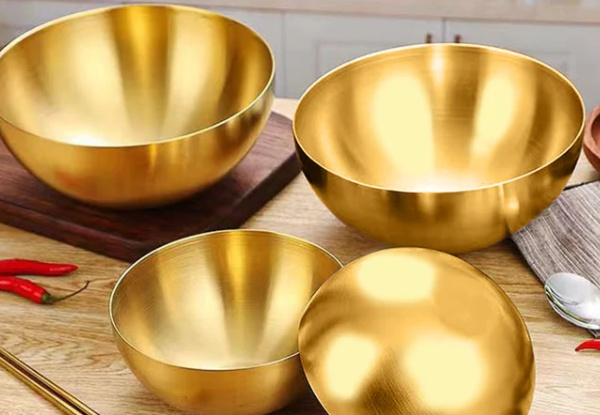 Soga 15cm Two-Piece Gold Salad Bowl