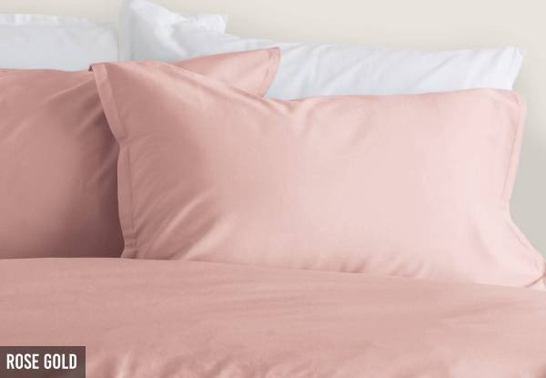 Canningvale Bamboo Cotton Duvet Cover Set -  Four Colours & Two Sizes Available