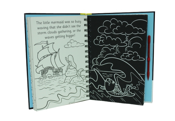 Scratch & Sketch Art Activity Book - Option for Mermaids or Princesses Theme with Free Delivery