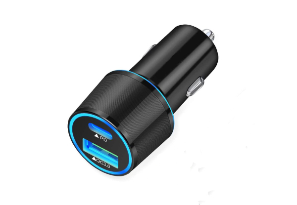 Fast USB C Car Charger 18W PD Rapid Charging Adapter