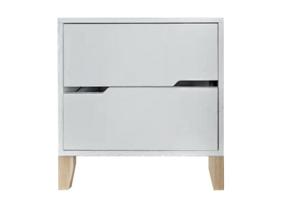 Rene Two-Drawer Bedside Table