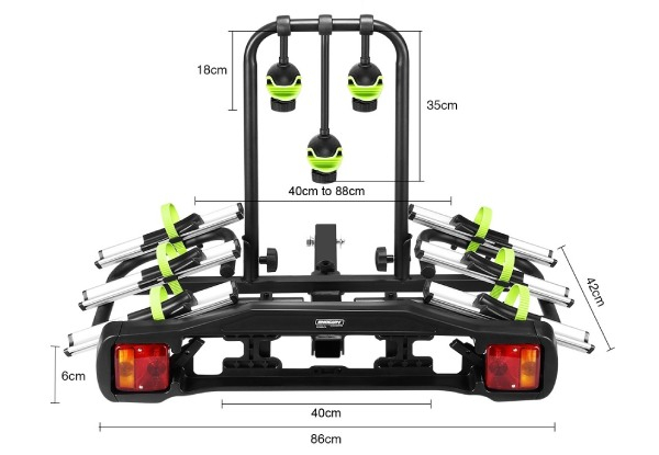 Three-Bike Carrier Rack for SUV Vehicle