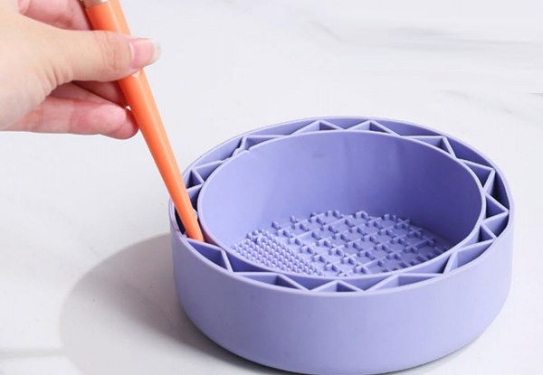 Two-in-One Makeup Brush Cleaning & Drying Bowl - Available in Two Colours & Option for Two