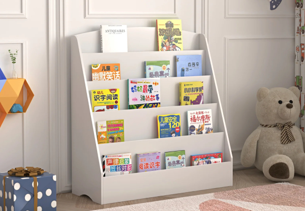 Five-Tier Kids Bookshelf