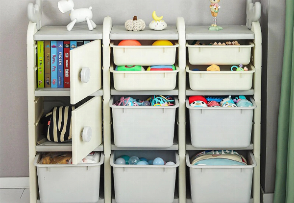 Kids Multi-Bin Storage Shelf - Two Options Available