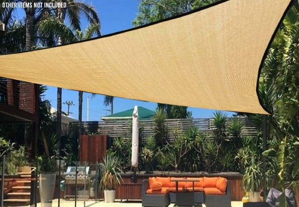Triangle Outdoor Garden Canopy Cover - Three Colours & Two Sizes Available