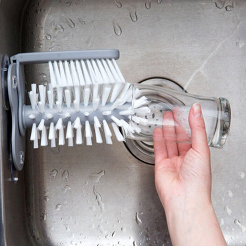Kitchen Sink Suction Base Cleaning Brush