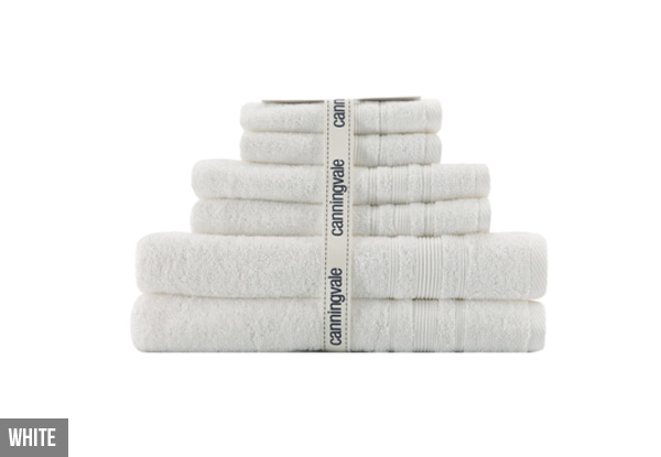 Canningvale Six-Piece Suprema Towel Set - Four Colours Available with Free Delivery