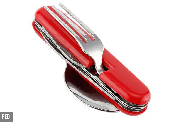 Travel Spoon and Fork Set - Three Colours Available
