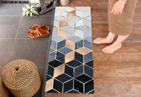 Non-Slip PU Leather Floor Mat - Four Colours & Two Sizes Available