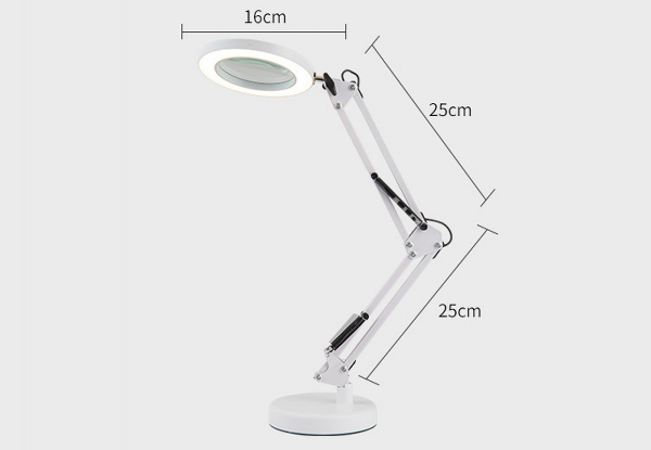 5X Standing Magnifying Glass with LED Light - Two Colours Available